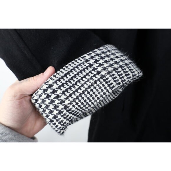 Vintage 80s 90s Streetwear Womens Medium Dolman Sleeve Wool Overcoat Jacket USA - Picture 8 of 15